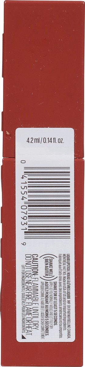 slide 11 of 14, Super Stay 115 Peppy Vinyl Ink Liquid Lipstick 0.14 fl oz, 0.14 fl oz