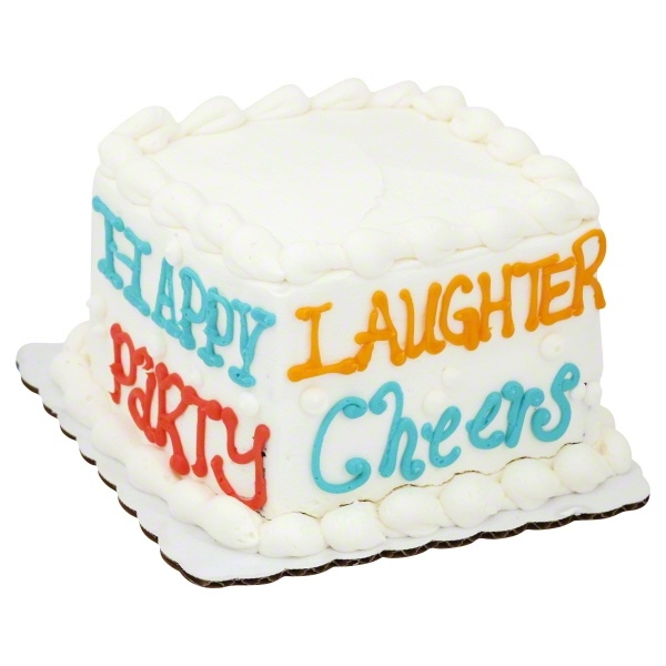 slide 1 of 1, 6 Inch Make It A Great Day Square Cake, 6 in