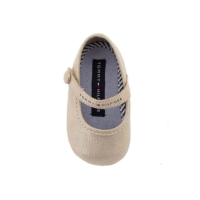 slide 4 of 5, Tommy Hilfiger Size 6W-3M Mareey Layette Shoe - Gold, 1 ct