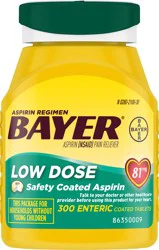 Bayer Aspirin Regimen Low Strength Coated Capsules Tablets