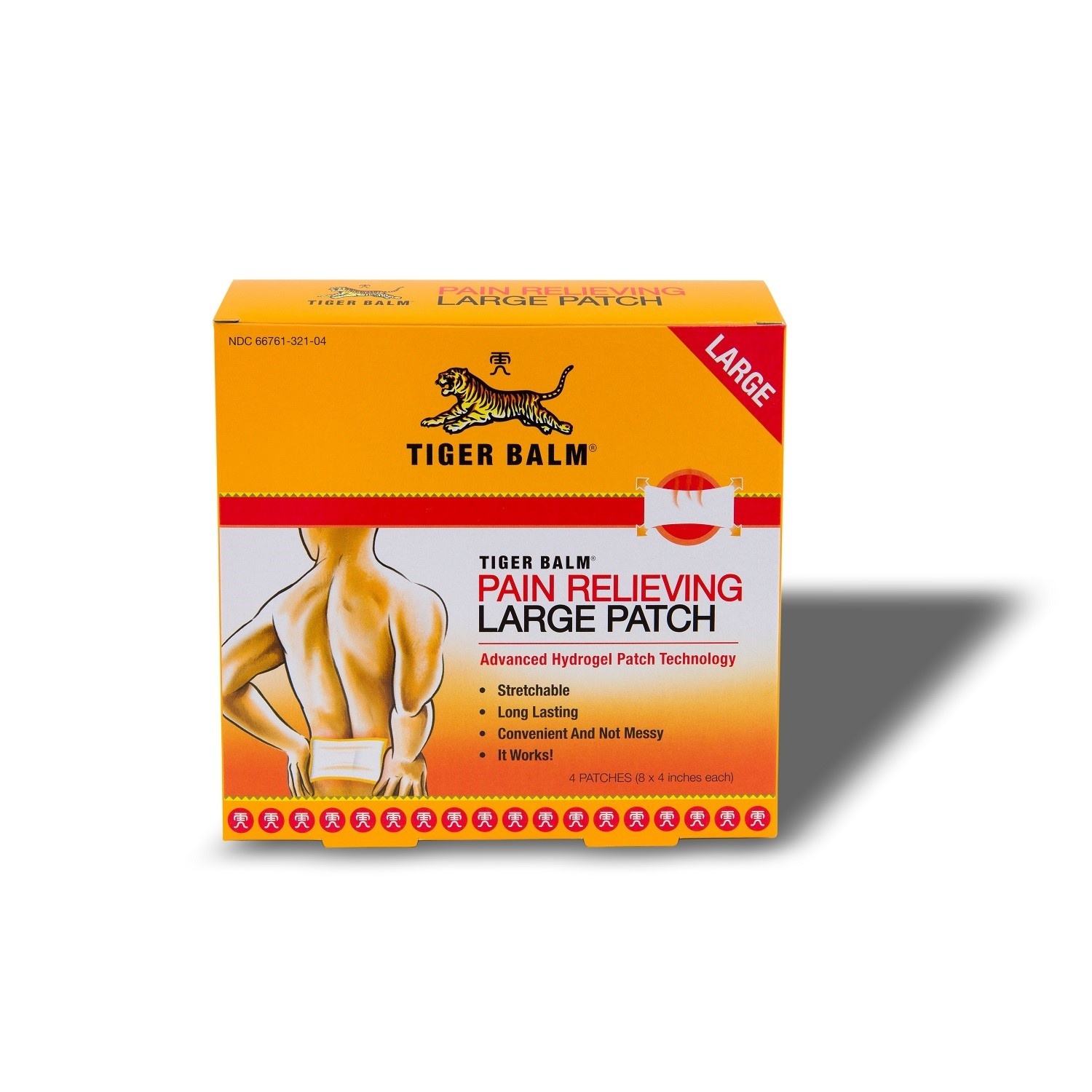 slide 1 of 1, Tiger Balm Pain Relieving Patches Large Case Of /Total, 4 ct