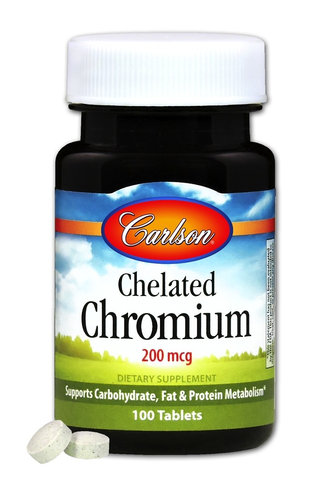 slide 1 of 1, Carlson Chelated Chromium, 100 ct