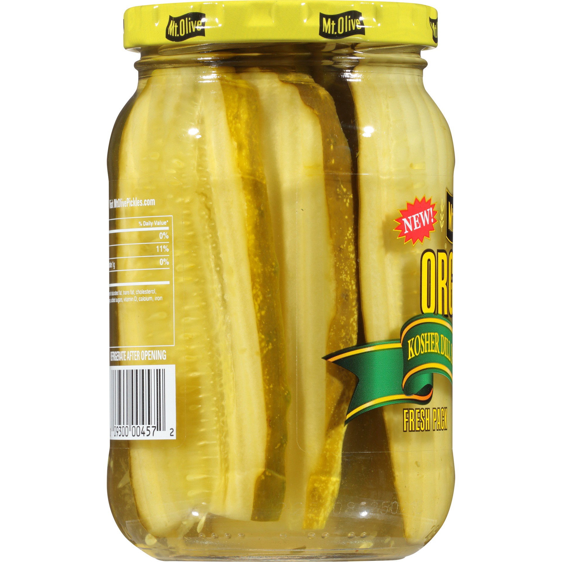 slide 4 of 6, Mt. Olive Organic Sandwich Stuffers Pickles, 16 fl oz