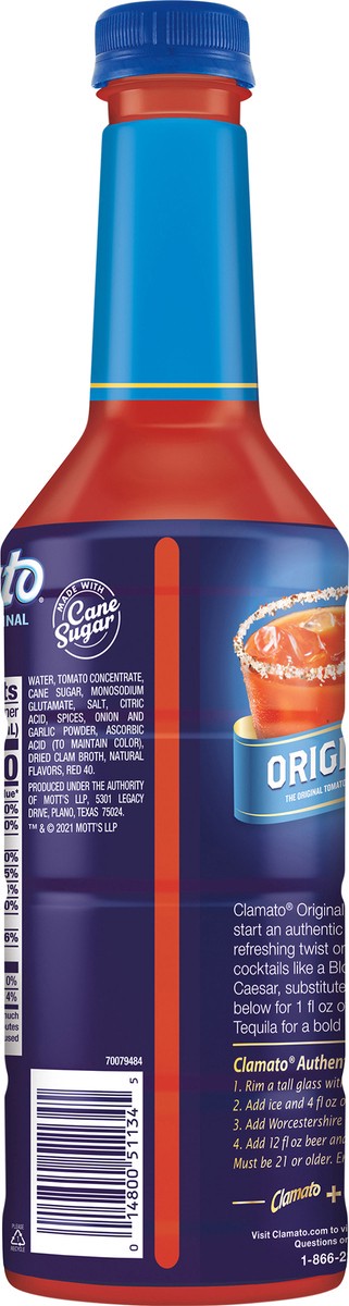 slide 9 of 12, Distributed Consumables Clamato Original, 33.8 fl oz