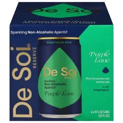 De Soi Sparkling Non-Alcoholic Purple Lune Aperitif - 4 x 8 fl oz Cans