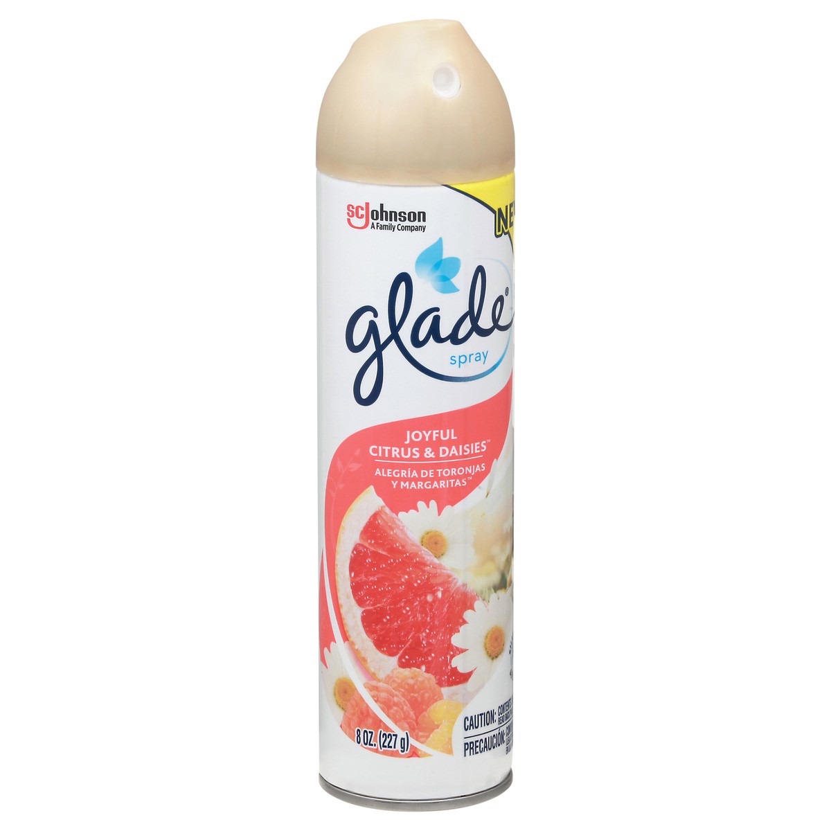 slide 5 of 10, Glade Aerosol Spray, Glade Air Freshener, Joyful Citrus & Daisies, 8 oz, 8 oz