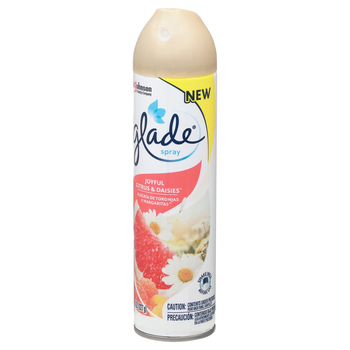 slide 6 of 10, Glade Aerosol Spray, Glade Air Freshener, Joyful Citrus & Daisies, 8 oz, 8 oz