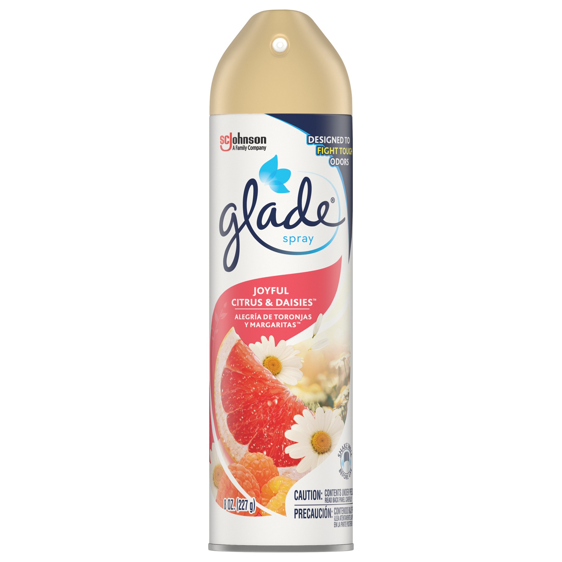 slide 1 of 10, Glade Aerosol Spray, Glade Air Freshener, Joyful Citrus & Daisies, 8 oz, 8 oz