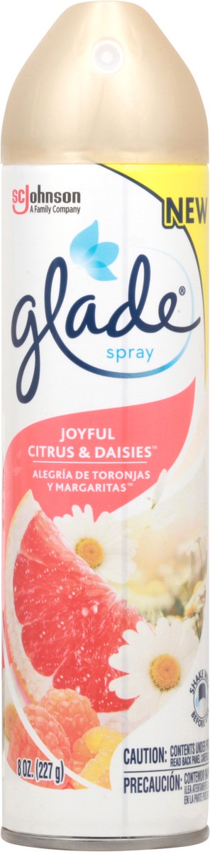 slide 2 of 10, Glade Aerosol Spray, Glade Air Freshener, Joyful Citrus & Daisies, 8 oz, 8 oz