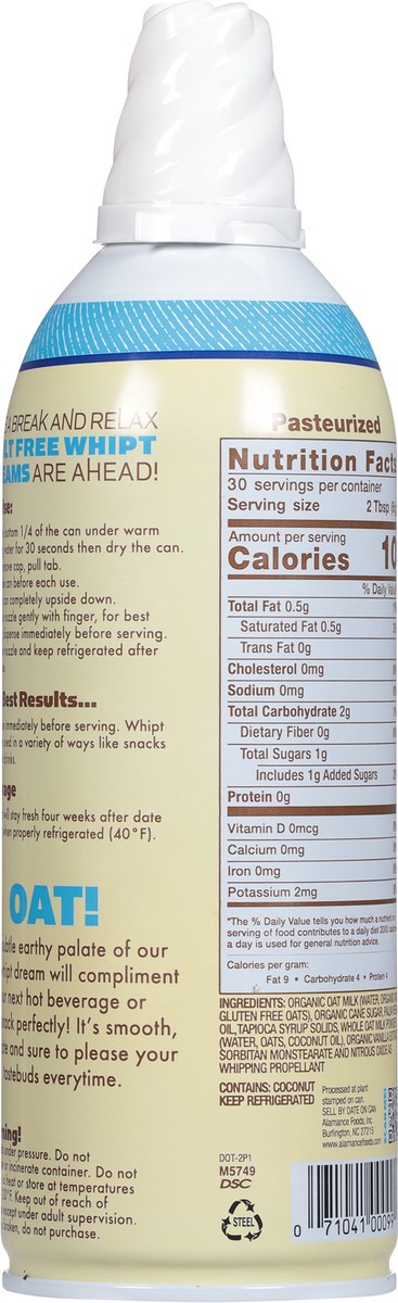 slide 5 of 14, Whipt Plant Based Dairy Free Oat Whipped Dreams 6.5 oz, 6.5 oz