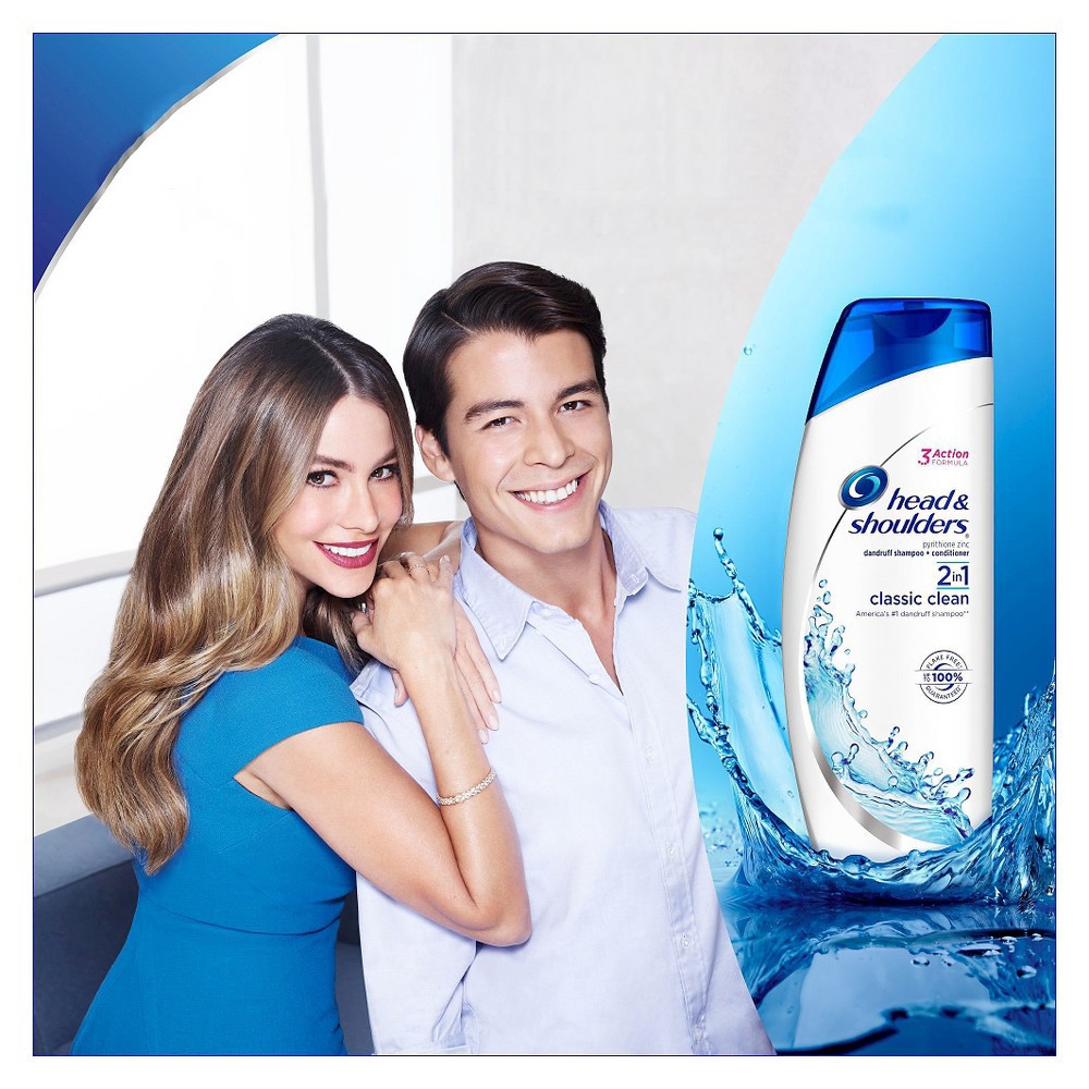 slide 2 of 3, Head & Shoulders Classic Clean Anti-Dandruff 2-in-1 Shampoo + Conditioner, 23.7oz, 23.7 fl oz