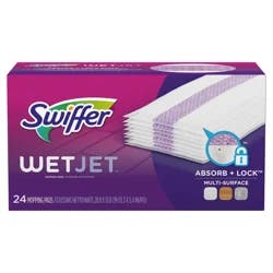 Swiffer Wet Jet Mop Cleaning Pads Refill, Floor Cleaner for Mopping Wood, Laminate, Tile, 24ct