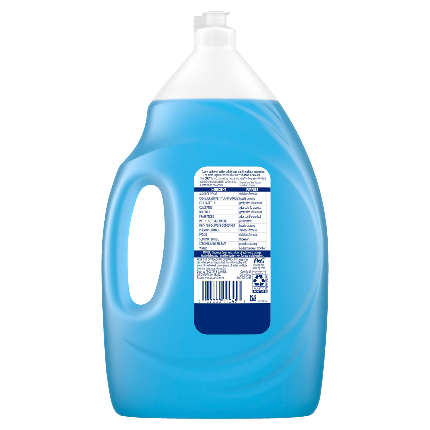 slide 3 of 8, Dawn Ultra Dish Soap Liquid, Dishwashing Liquid, Grease Removal, Original, 56oz, 56 fl oz
