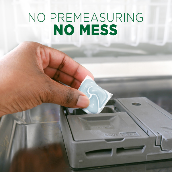 slide 28 of 29, Cascade Free & Clear ActionPacs, Dishwasher Detergent, Lemon Essence, 62 Count, 62 ct