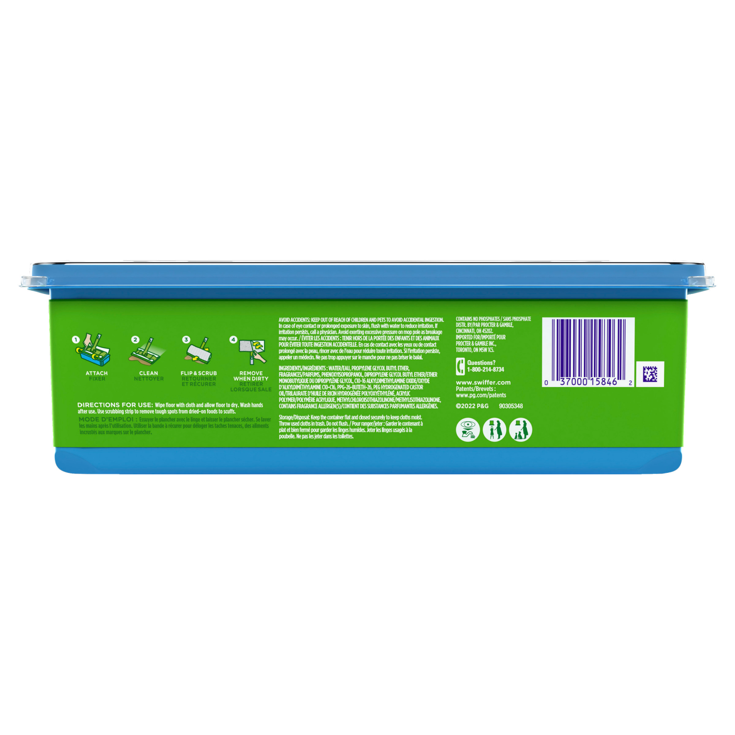 slide 3 of 8, Swiffer Sweep + Mop, Wet Pads Refill, Floor Cleaner, Cleaning Cloths, Lavender, 24ct, 24 ct