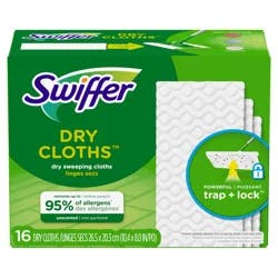 Swiffer Dry Unscented Sweeping Cloths 16 ea