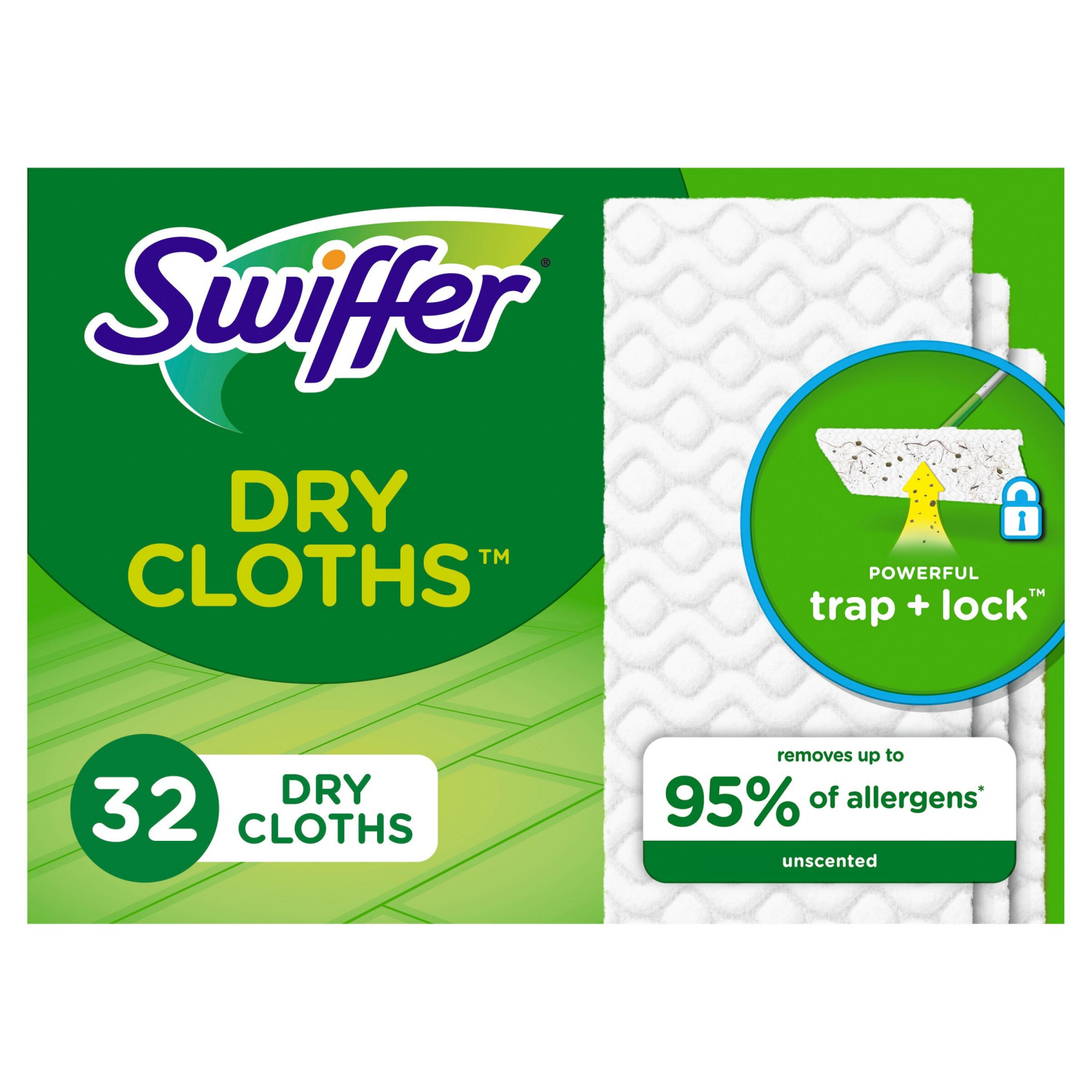 slide 1 of 8, Swiffer Sweep + Mop, Dry Pads Refill, Floor Cleaner, Cleaning Cloths, Unscented, 32ct, 32 ct