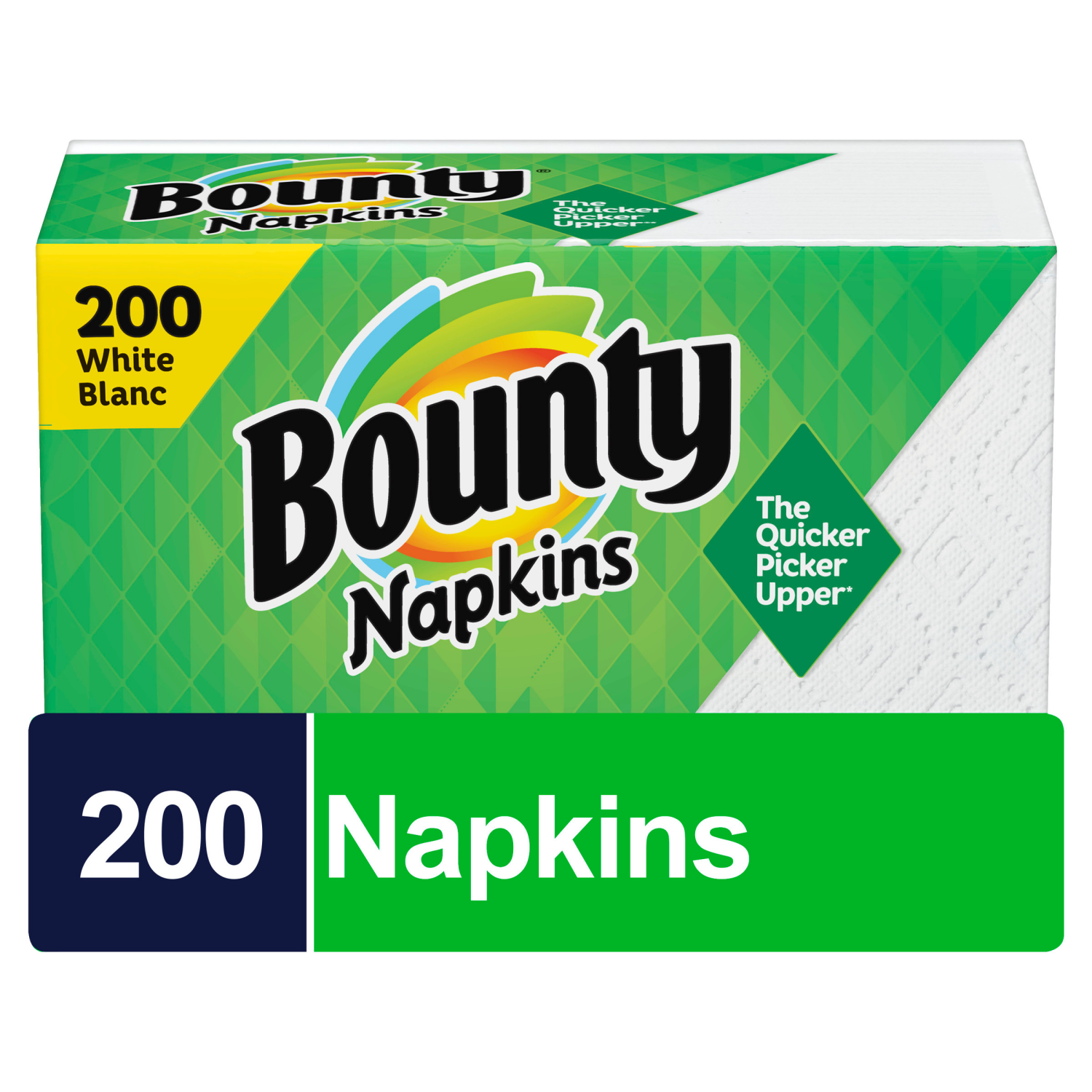 slide 1 of 5, Bounty Paper Napkins, White, 200 Count, 200 ct