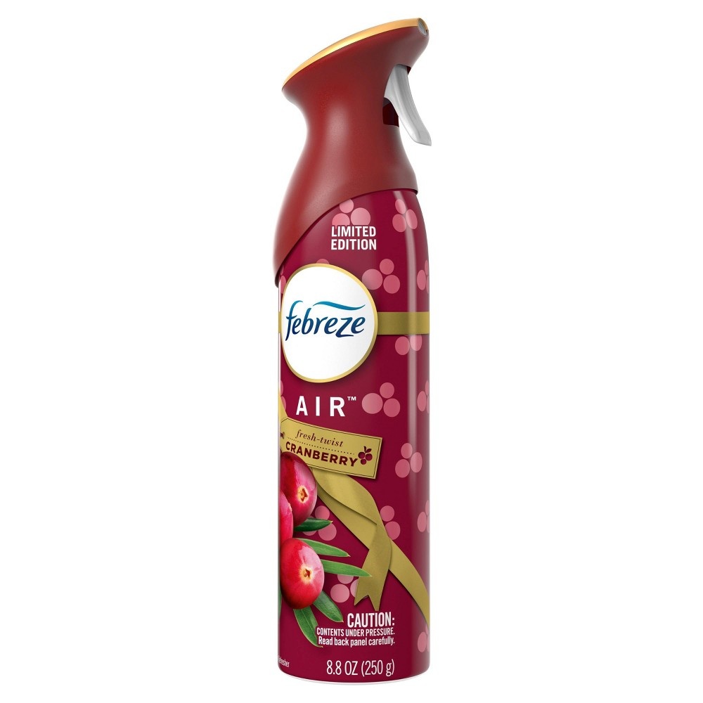 slide 4 of 4, Febreze Air Fresh-Twist Cranberry Air Freshener Spray, 8.8 oz