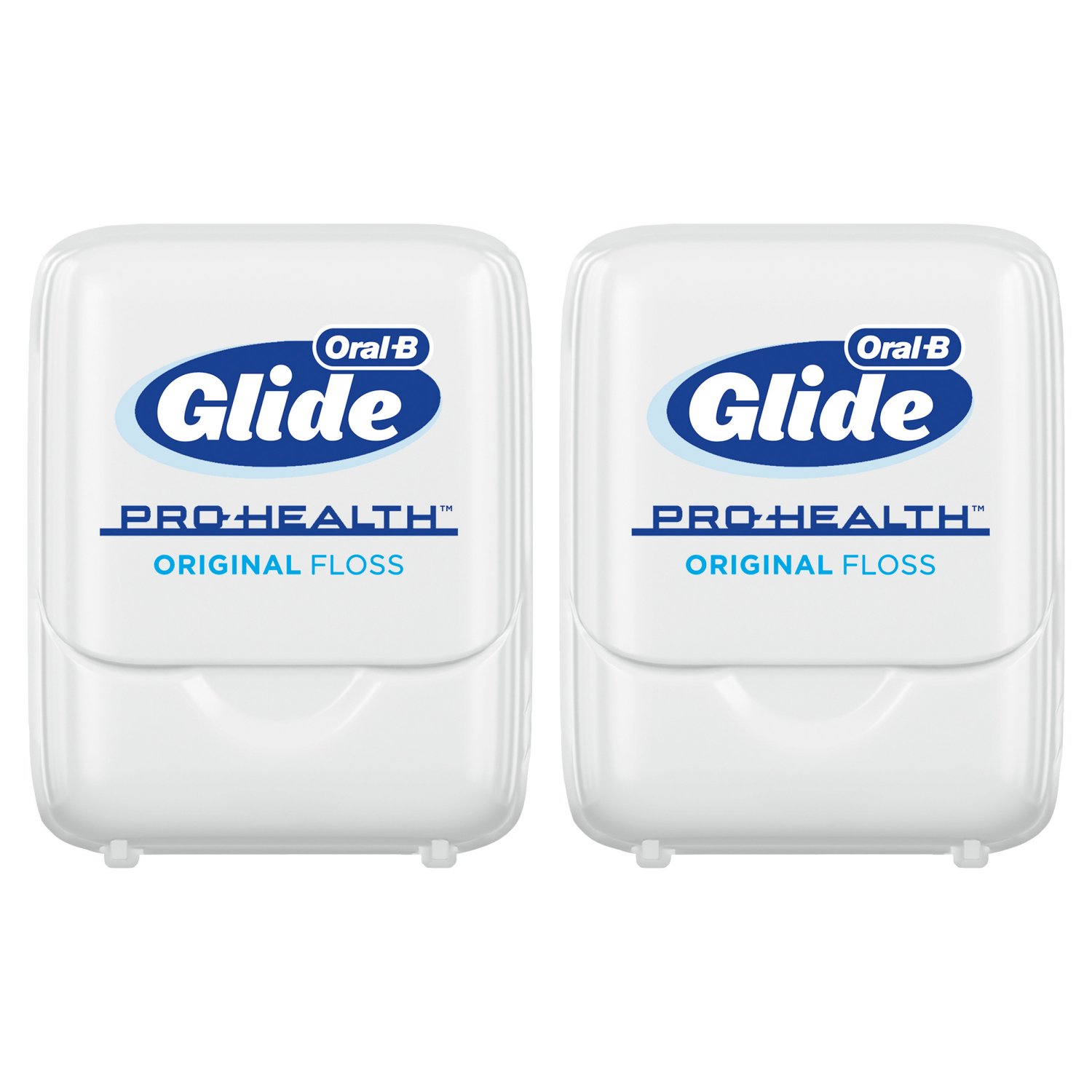 slide 4 of 5, Oral-B Glide Healthy Gums Unflavored Dental Floss, Smooth, Strong, Shred Resistant, Value 2 Pack (50m Each), 2 ct