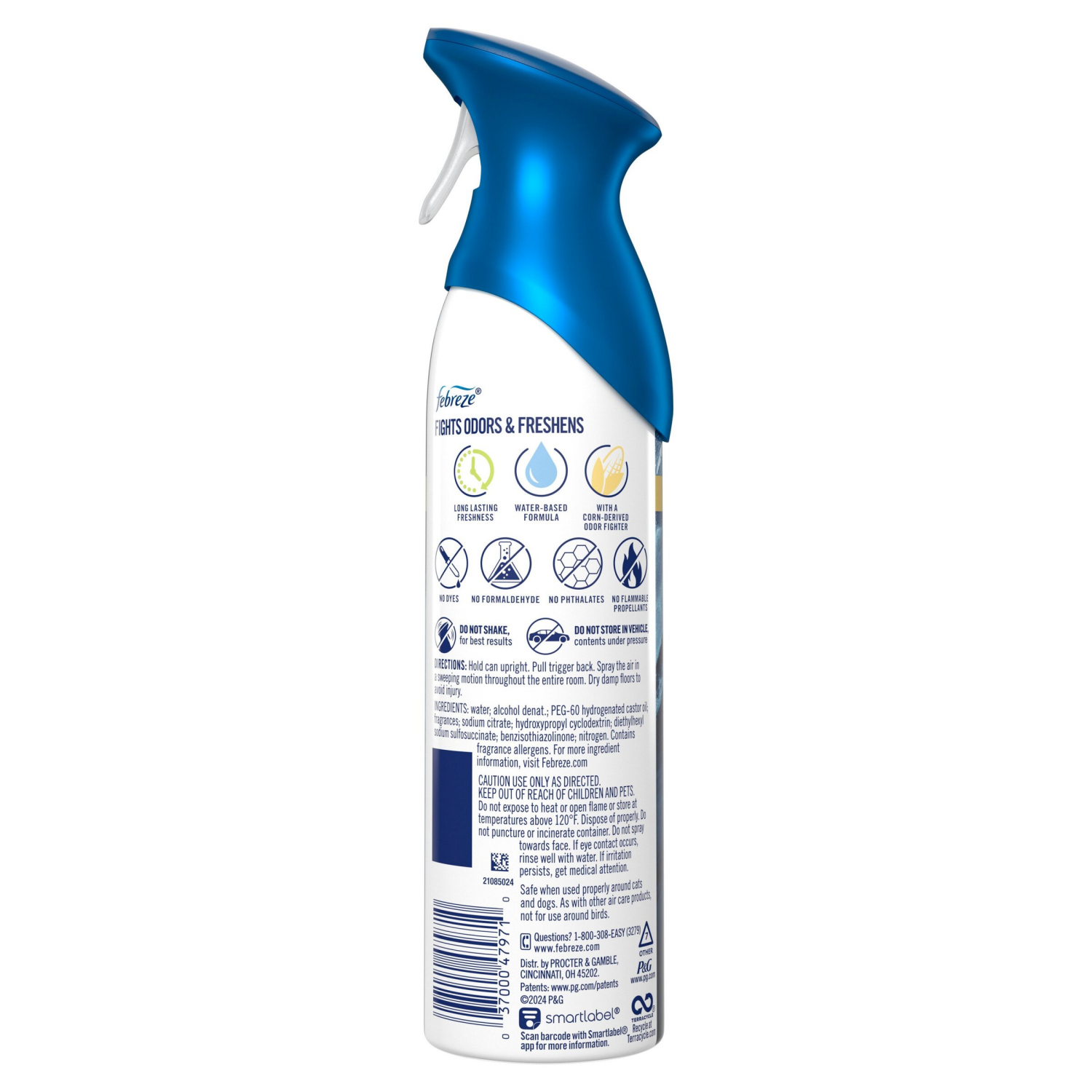 slide 3 of 8, Febreze Air Freshener Spray, Odor-Fighting Room Spray, Ocean Scent, 8.8oz, 1 Count, 8.8 oz
