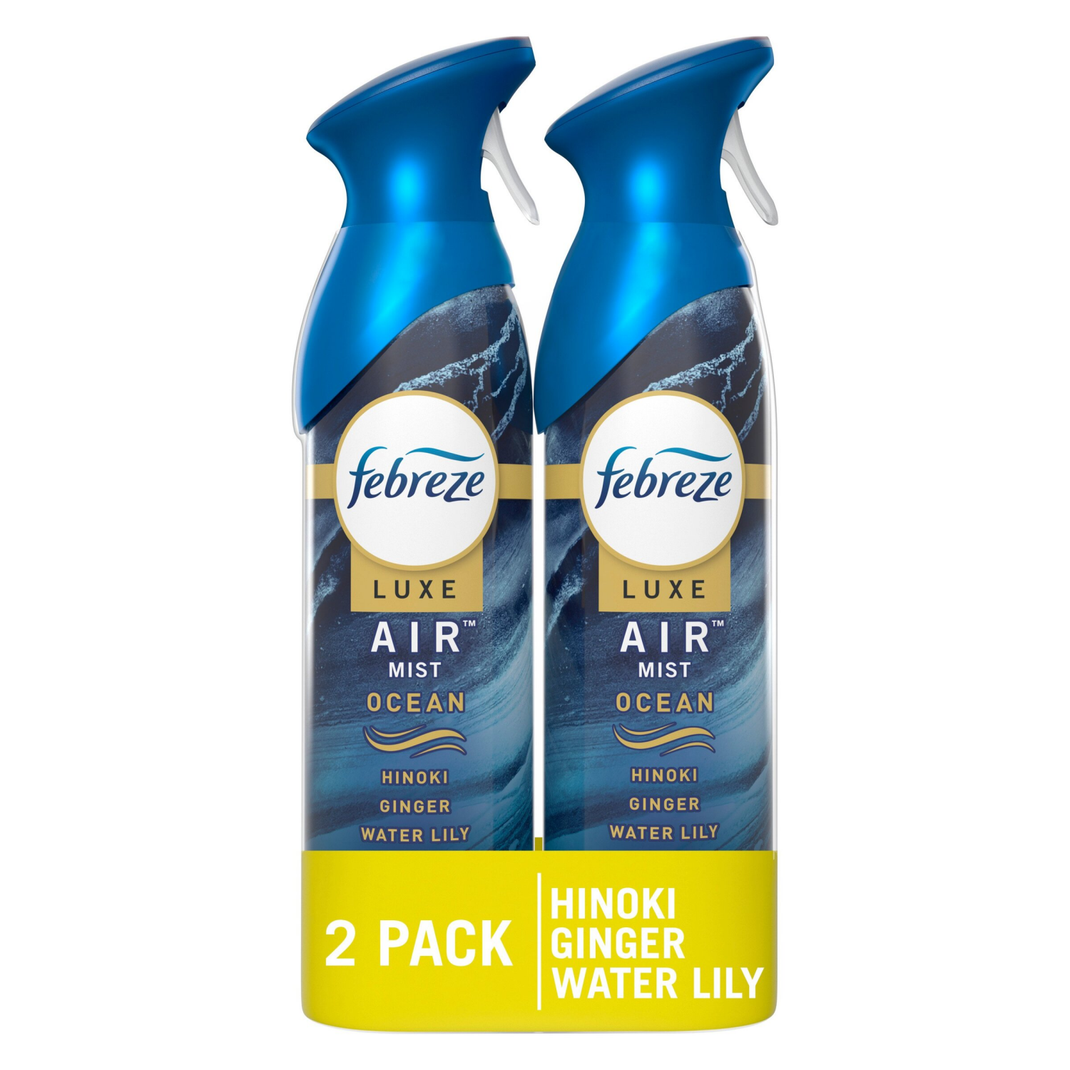 slide 1 of 8, Febreze Odor-Fighting Air Freshener, Ocean, 2 count, 8.8 fl oz each, 2 ct; 8.8 oz