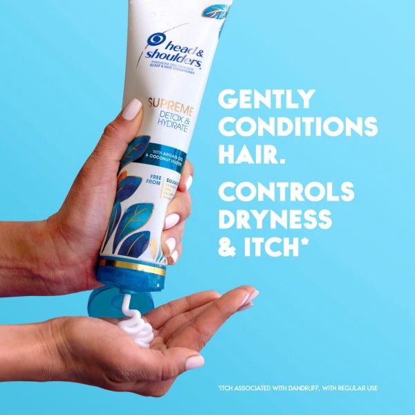 slide 27 of 29, Head & Shoulders Head and Shoulders Supreme Detox & Hydrate Hair & Scalp Conditioner, 9.4 fl oz, 9.40 fl oz