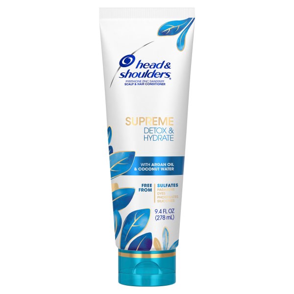 slide 5 of 29, Head & Shoulders Head and Shoulders Supreme Detox & Hydrate Hair & Scalp Conditioner, 9.4 fl oz, 9.40 fl oz