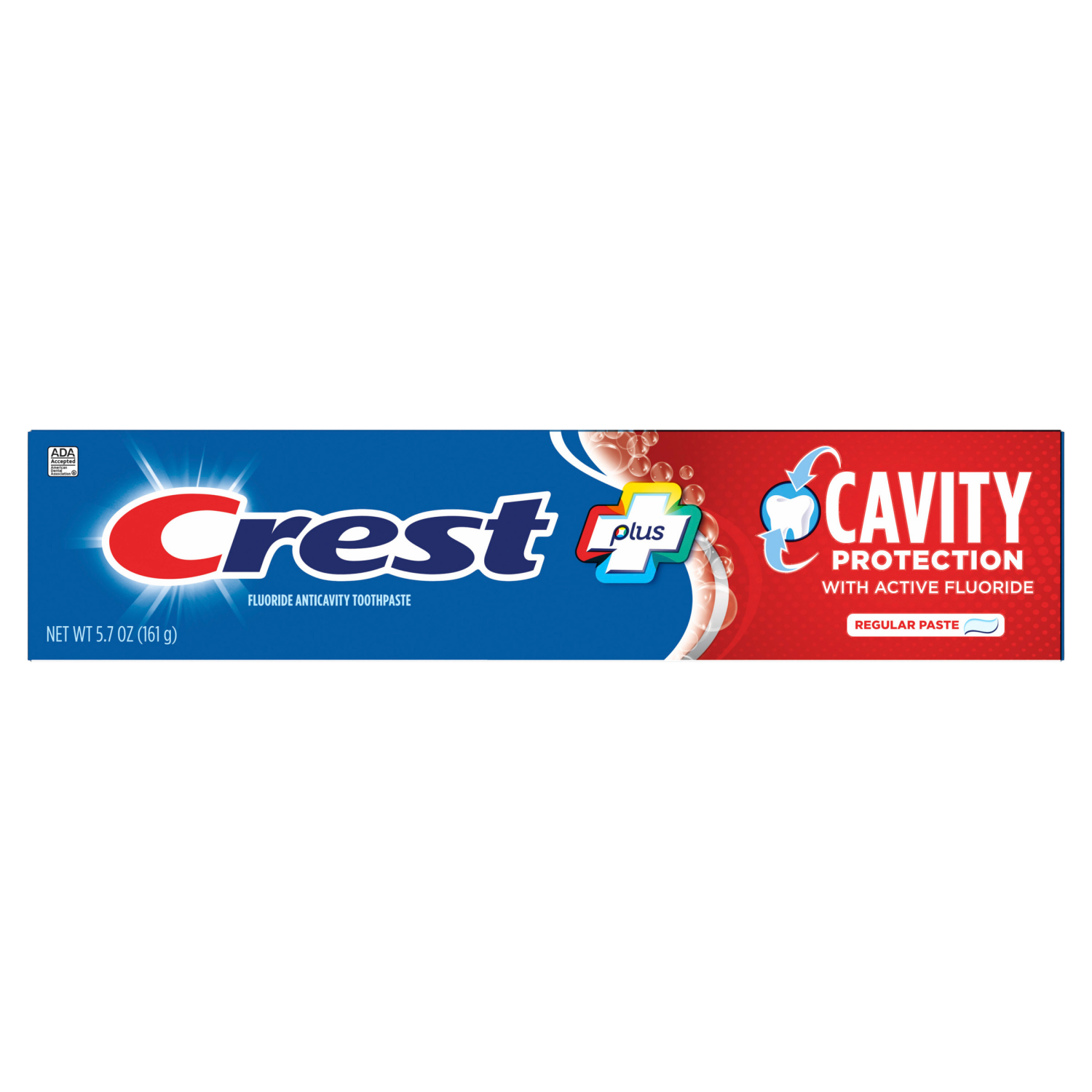 slide 3 of 5, Crest Plus Cavity Protection Toothpaste, Regular Paste, 5.7 oz, 5.7 oz
