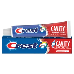 Crest Plus Cavity Protection Toothpaste, Regular Paste, 5.7 oz