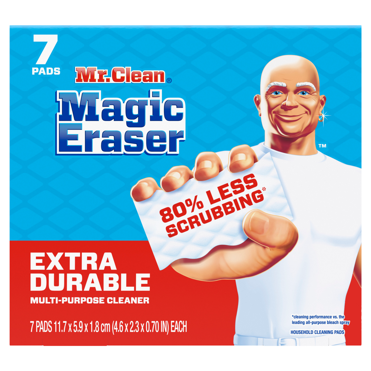 slide 2 of 7, Mr. Clean Magic Eraser Sponge, All Purpose Cleaner, Cleaning Scrubber, Extra Durable, 7ct, 7 ct