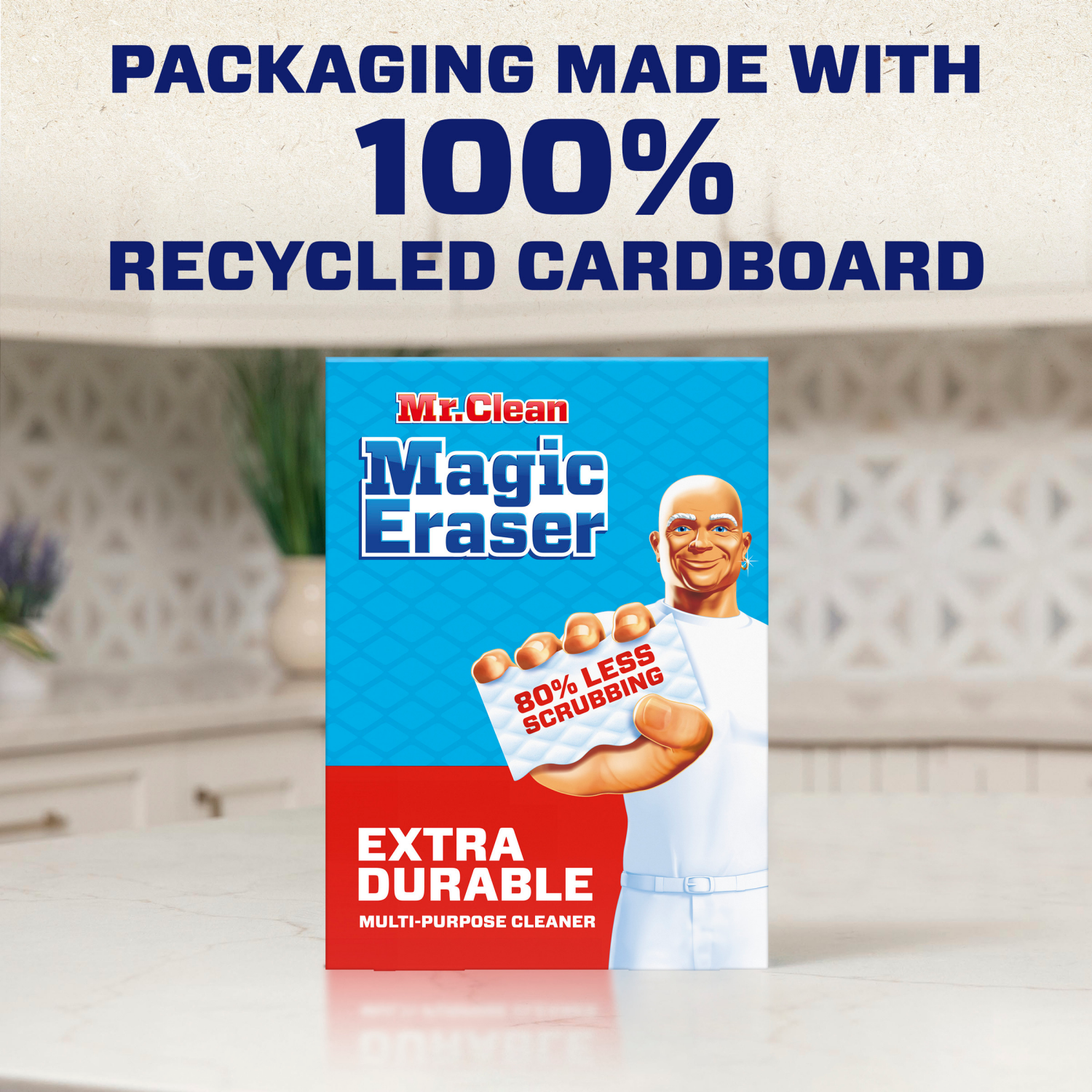 slide 3 of 7, Mr. Clean Magic Eraser Sponge, All Purpose Cleaner, Cleaning Scrubber, Extra Durable, 7ct, 7 ct