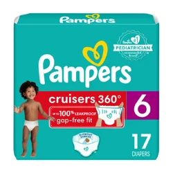 Pampers Cruisers 360 Diapers Size 6 17 Count