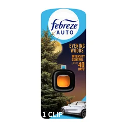 Febreze Auto Vent Clip Evening Woods Air Freshener 0.06 fl oz