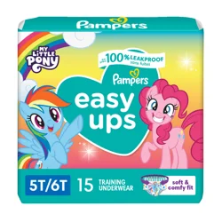 Pampers Easy Ups Training Underwear Girls Size 7 5T-6T 15 Count
