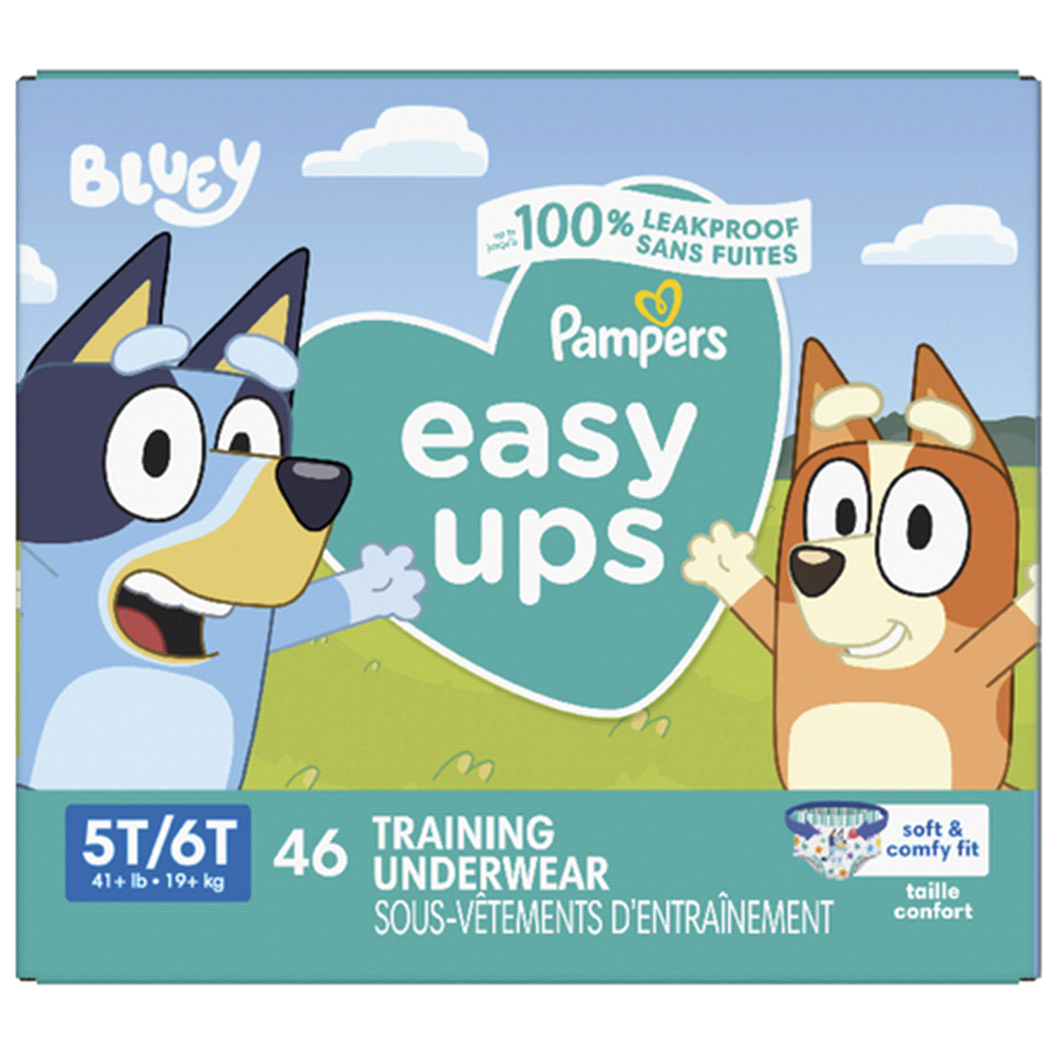 slide 1 of 5, Pampers Easy Ups Training Underwear Boys Size 7 5T6T, 46 Count, 46 ct