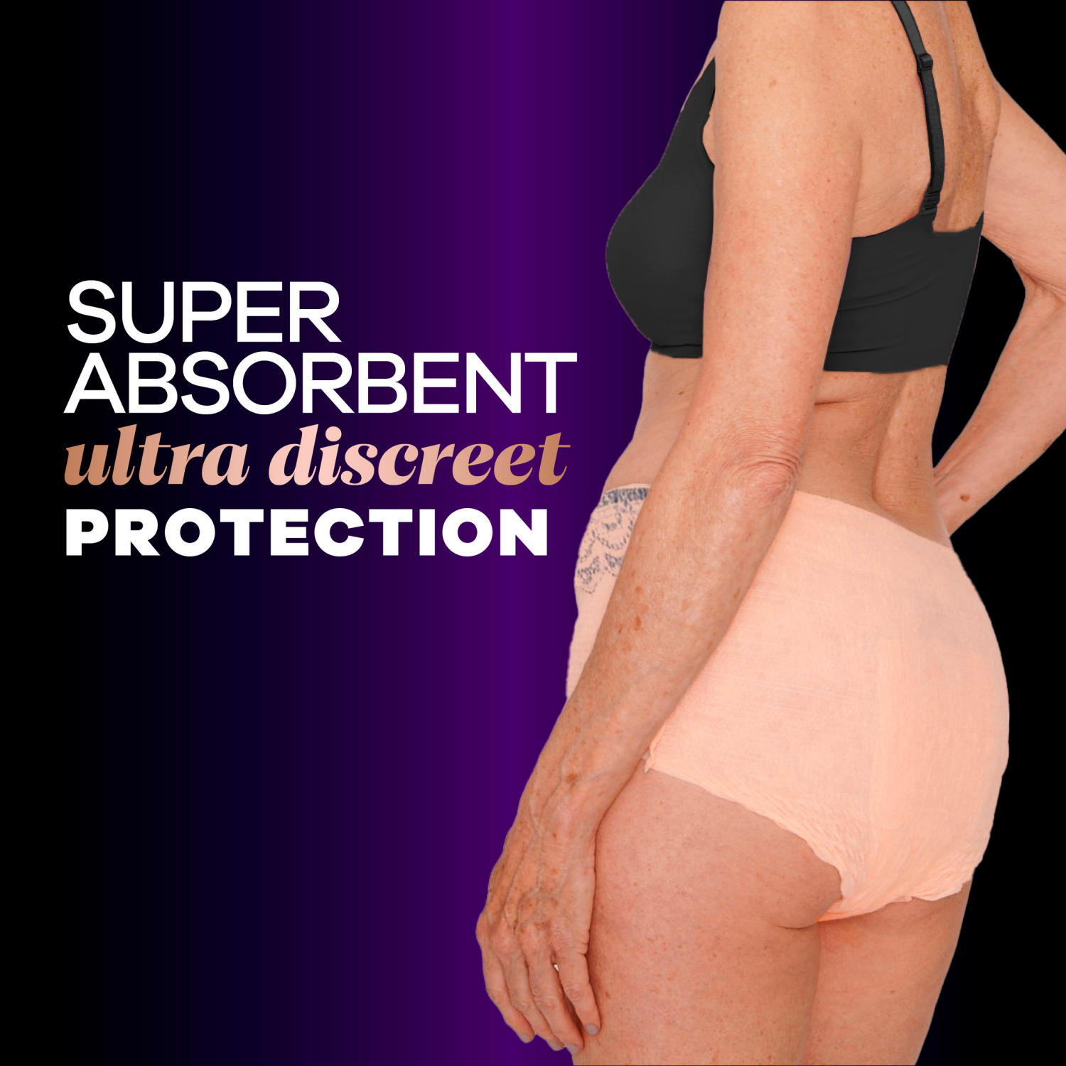 slide 2 of 8, Always Discreet Boutique Incontinence and Postpartum Underwear for Women, Maximum Protection, L, Rosy, 18 Count, 18 ct