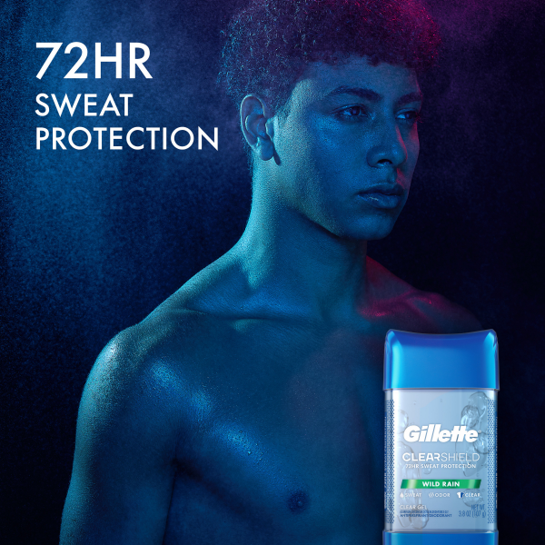 slide 4 of 29, Gillette Wild Rain Clear Gel Mens Antiperspirant & Deodorant, 2 ct; 3.8 oz