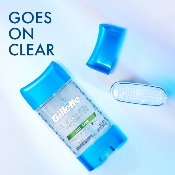 slide 26 of 29, Gillette Wild Rain Clear Gel Mens Antiperspirant & Deodorant, 2 ct; 3.8 oz