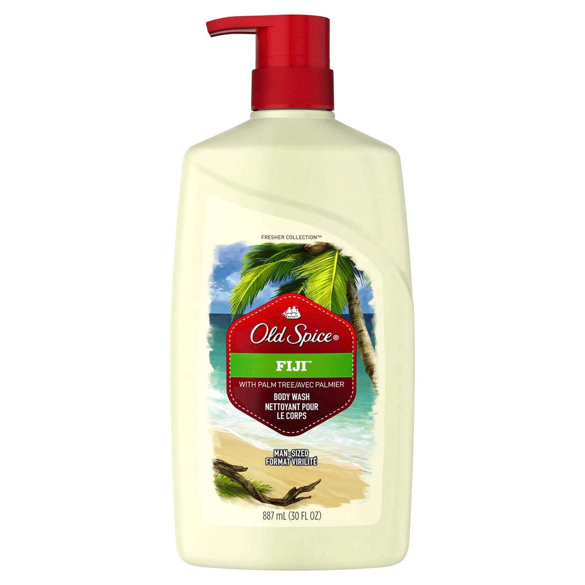 slide 2 of 3, Old Spice Men's Body Wash Fiji with Palm Tree, 30 oz, 30 fl oz