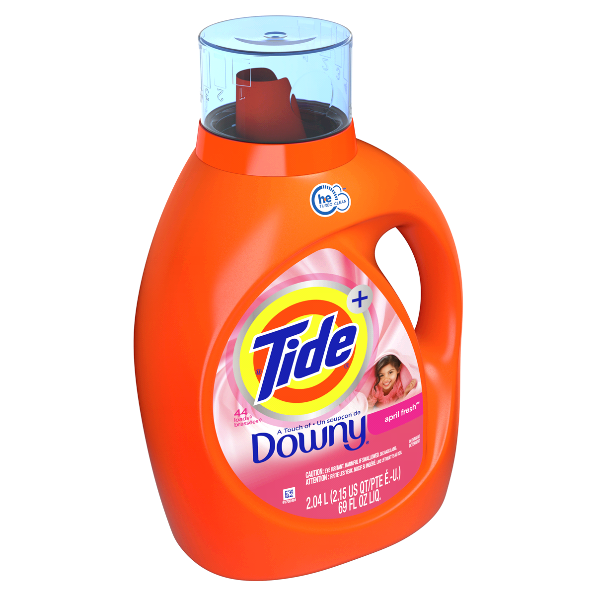 slide 13 of 25, Tide Plus Downy High Efficiency Liquid Laundry Detergent - April Fresh - 69 fl oz, 69 fl oz