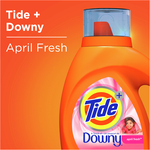 slide 6 of 25, Tide Plus Downy High Efficiency Liquid Laundry Detergent - April Fresh - 69 fl oz, 69 fl oz