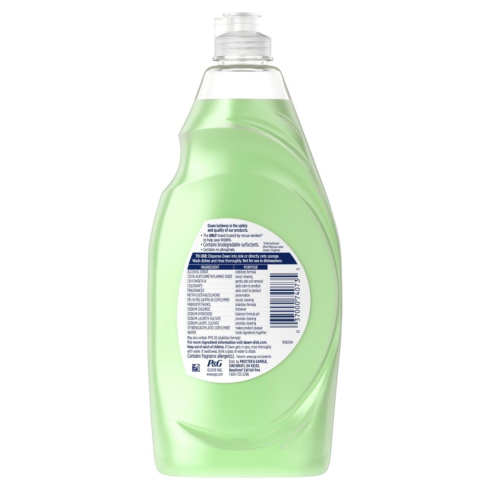 slide 2 of 2, Dawn Ultra Gentle Clean Green Tea & Honey Scent Dishwashing Liquid, 24 fl oz