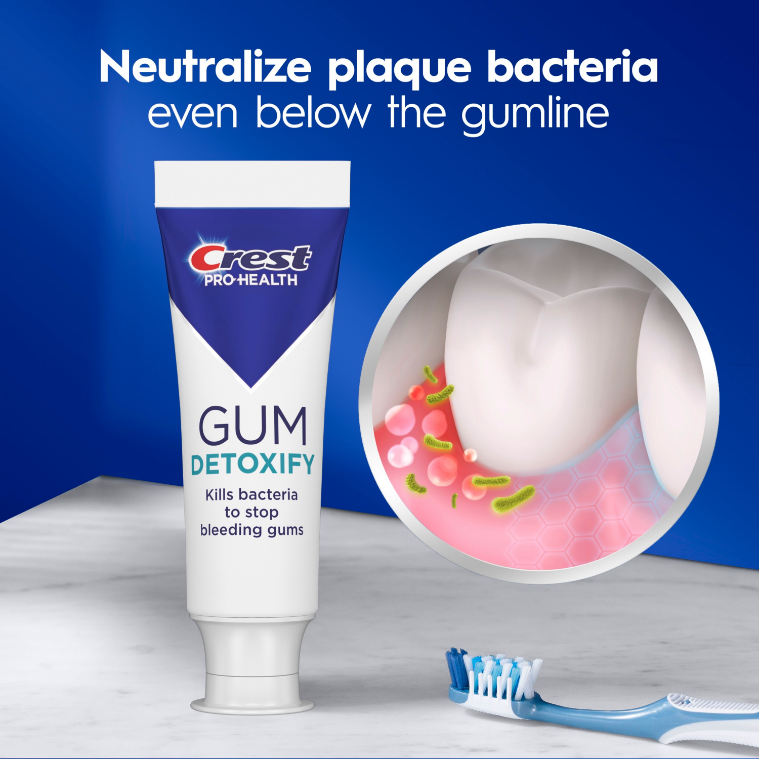 slide 5 of 5, Crest Gum Detoxify Deep Clean Toothpaste, .85 oz, 0.85 oz