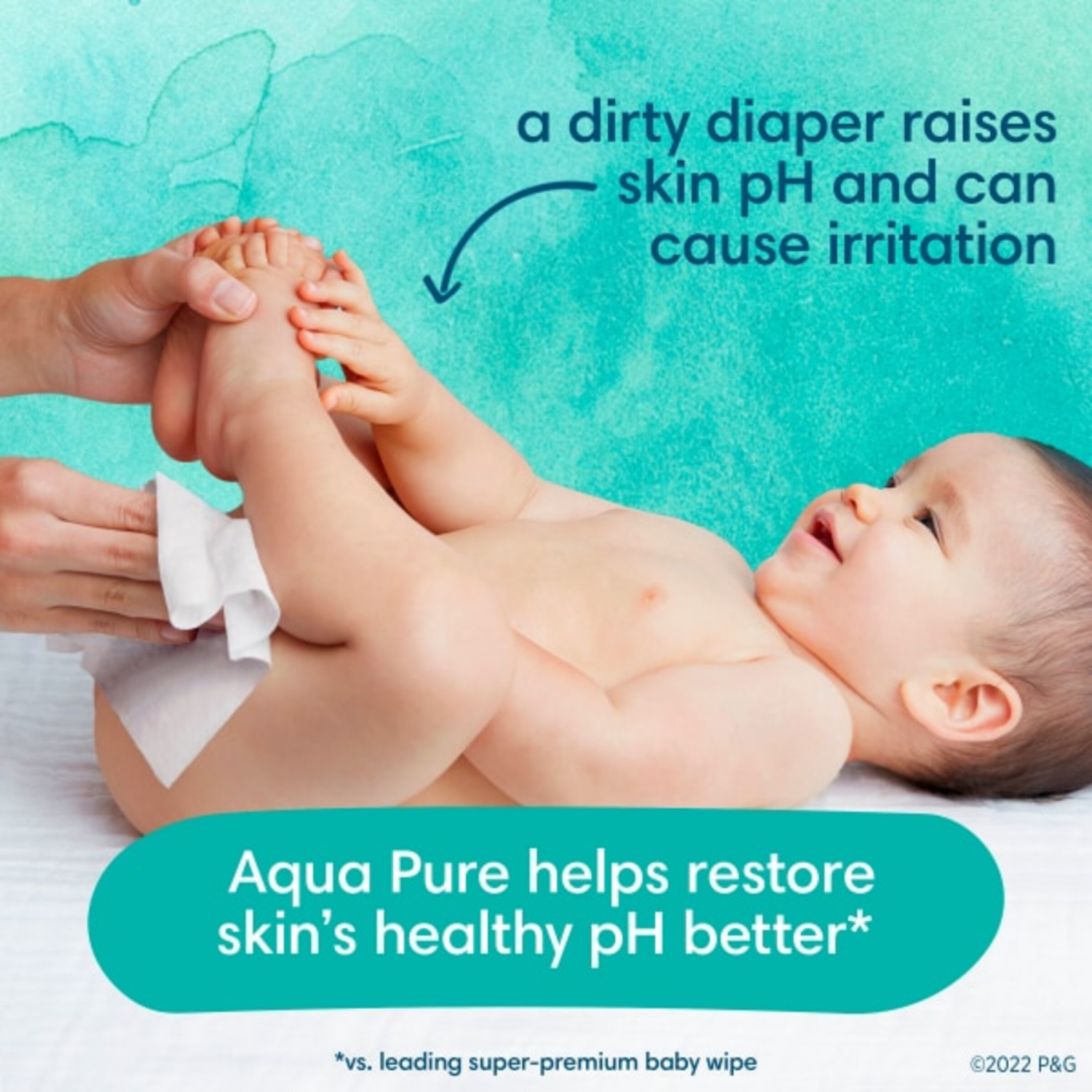 slide 2 of 5, Pampers Aqua Pure Sensitive Baby Wipes 2X Pop-Top 112 Count, 112 ct