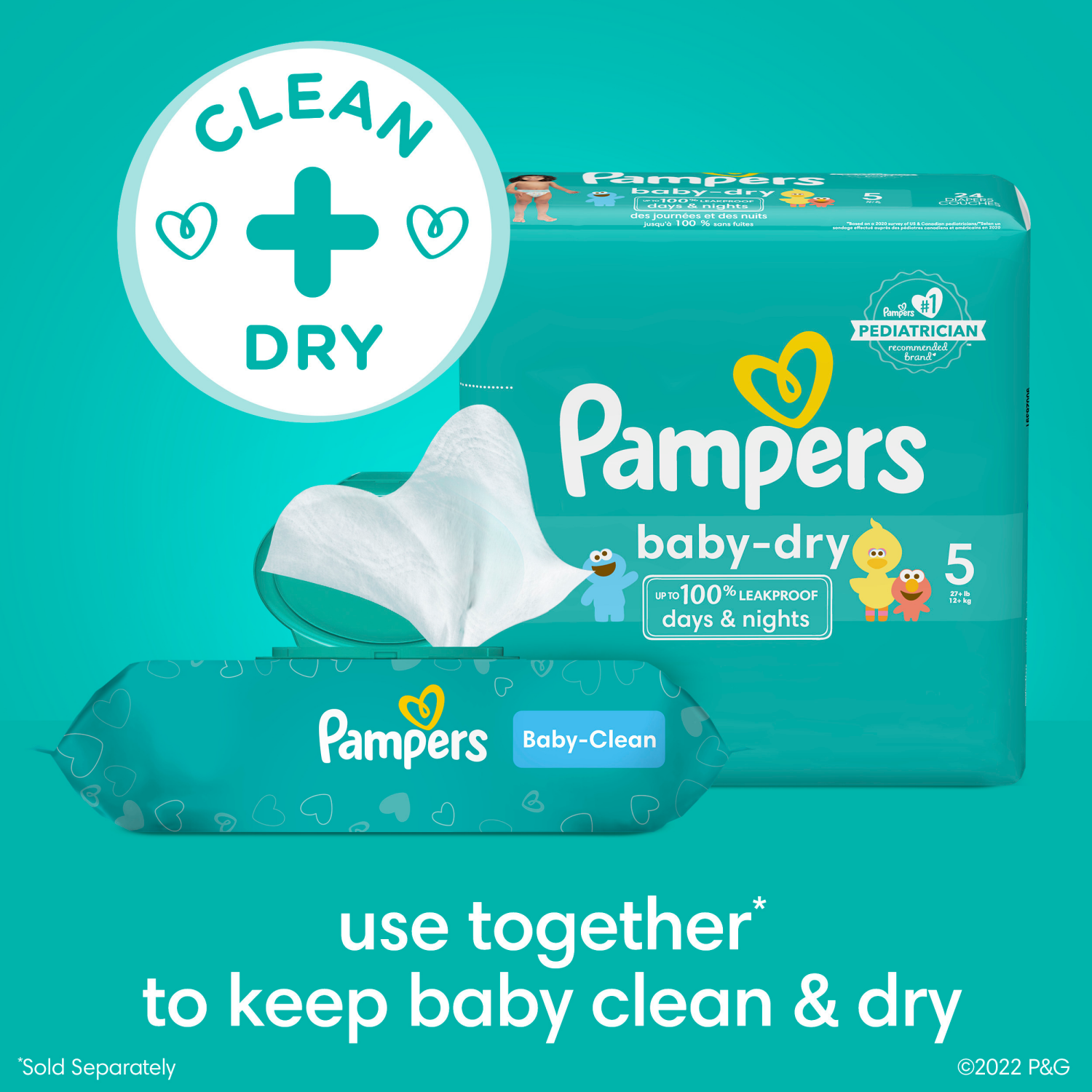 slide 3 of 5, Pampers Baby Wipes Baby Fresh Scented 3X Pop-Top Packs 216 Count, 216 ct