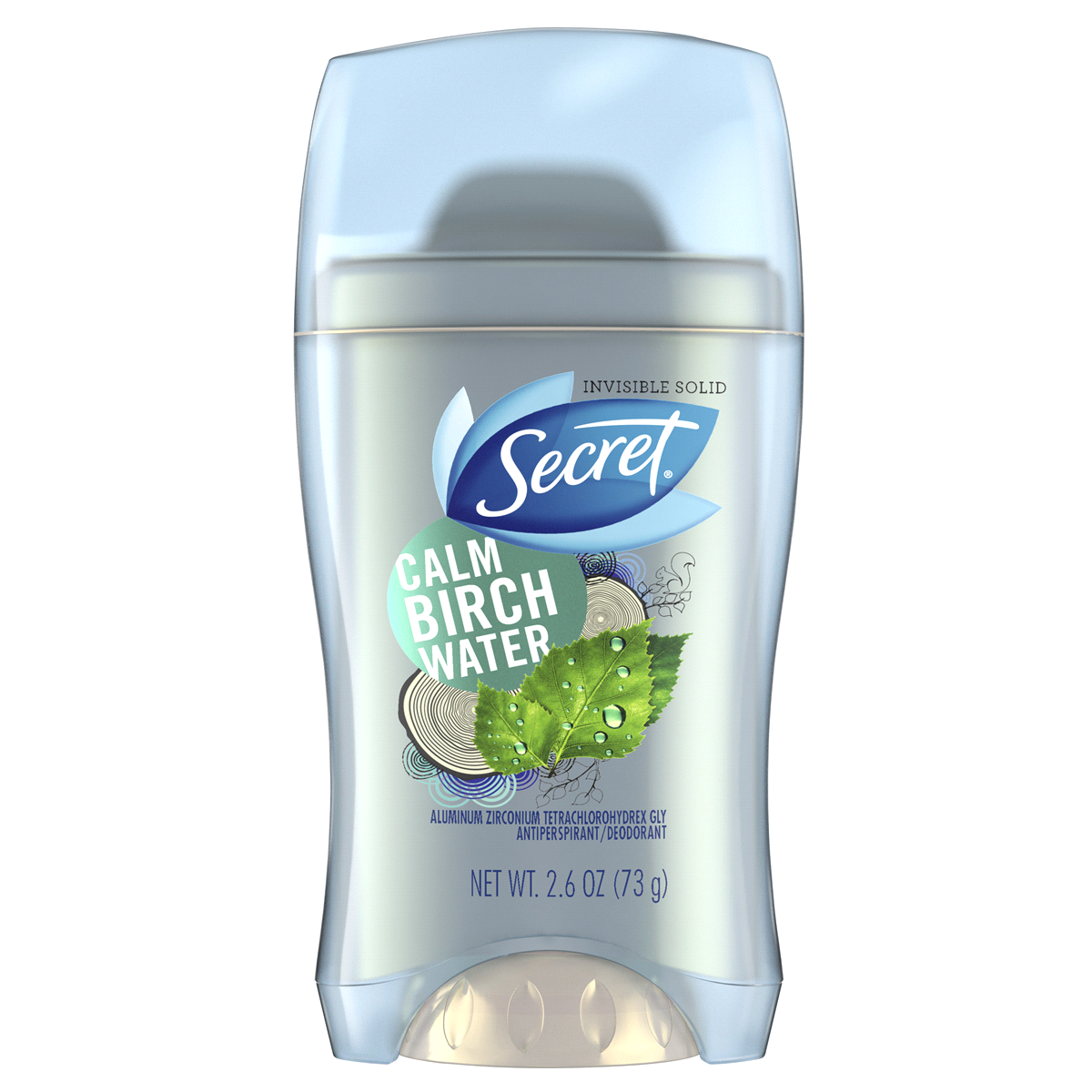 slide 2 of 4, Secret Invisible Solid Birchwater Antiperspirant and Deodorant, 2.6 oz