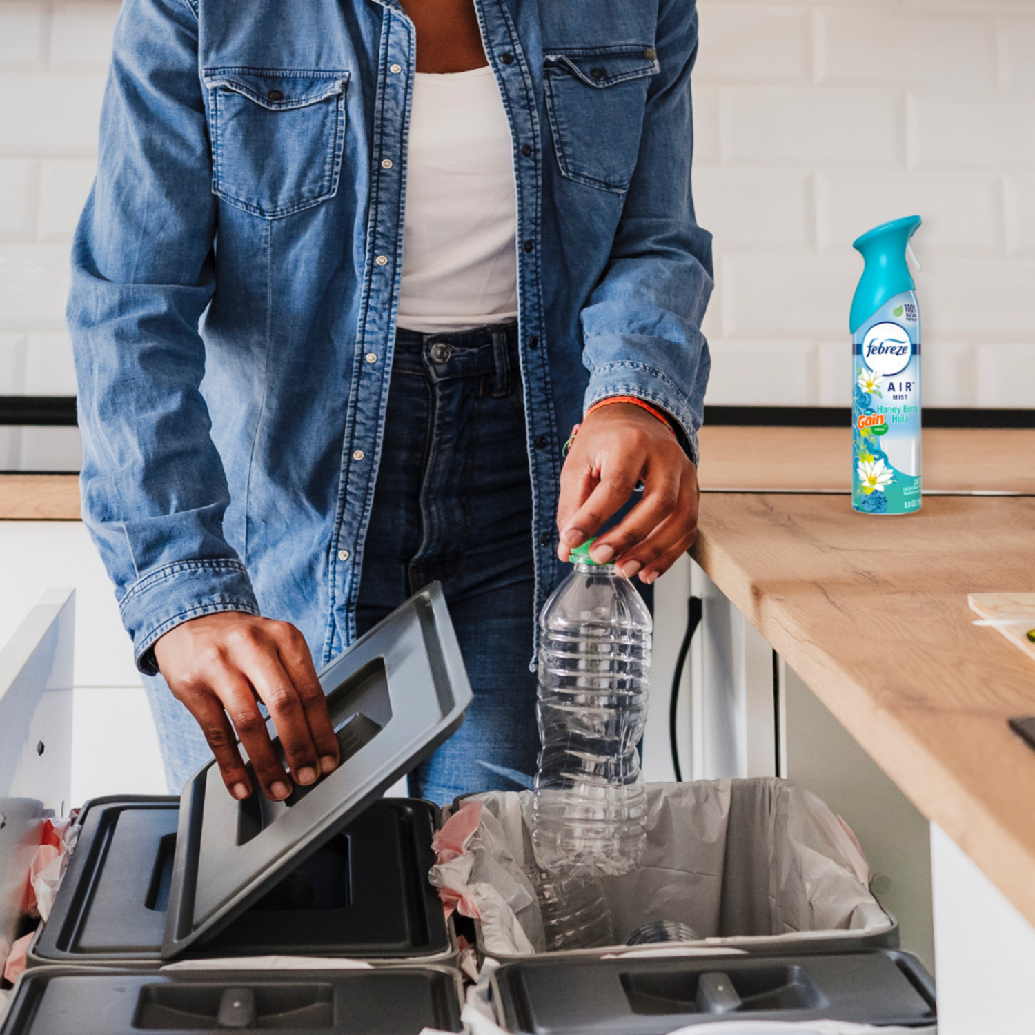 slide 2 of 8, Febreze Air Effects Odor-Fighting Air Freshener Gain Honey Berry Hula, 8.8 oz. Aerosol Can, Pack of 2, 2 ct; 8.8 fl oz