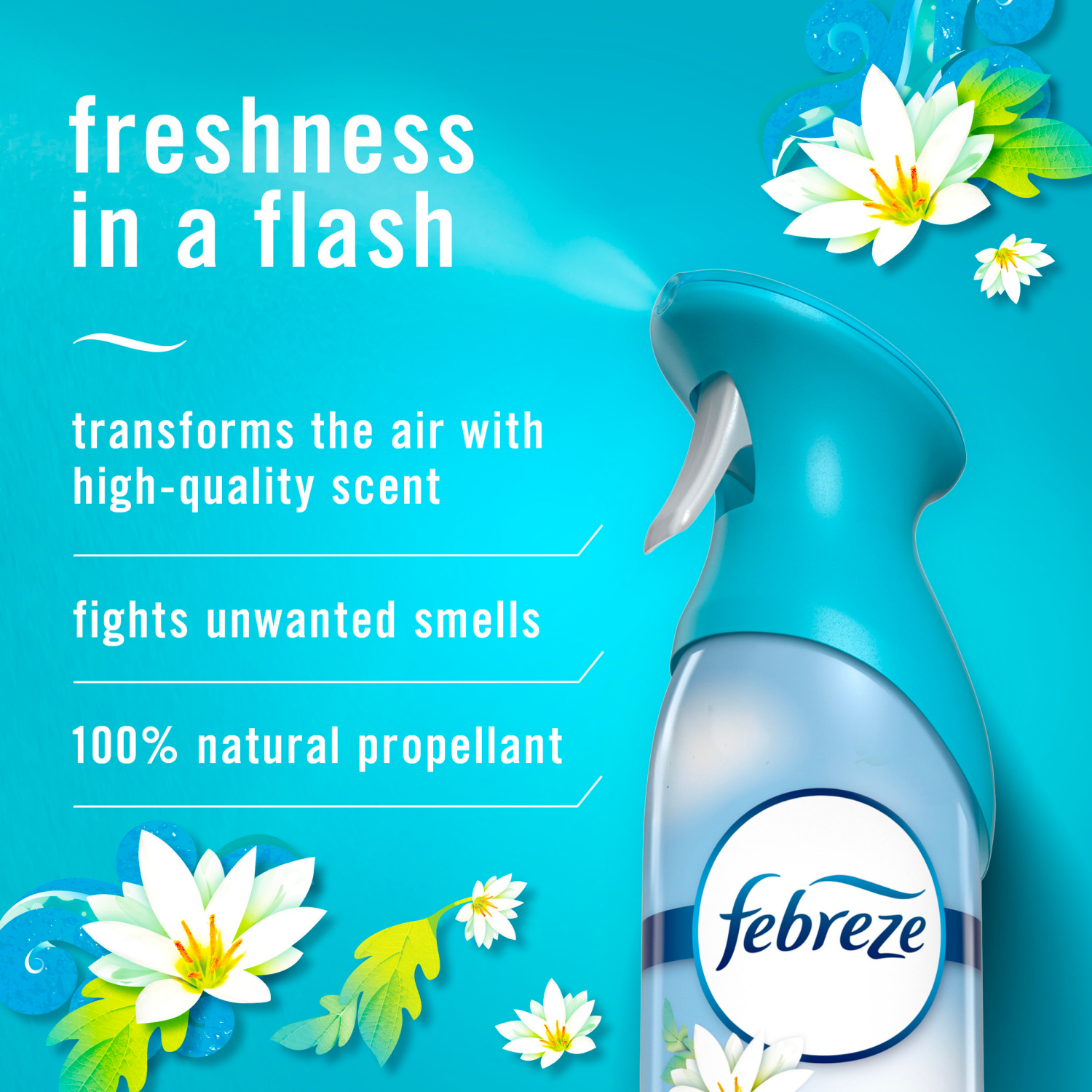 slide 6 of 8, Febreze Air Effects Odor-Fighting Air Freshener Gain Honey Berry Hula, 8.8 oz. Aerosol Can, Pack of 2, 2 ct; 8.8 fl oz