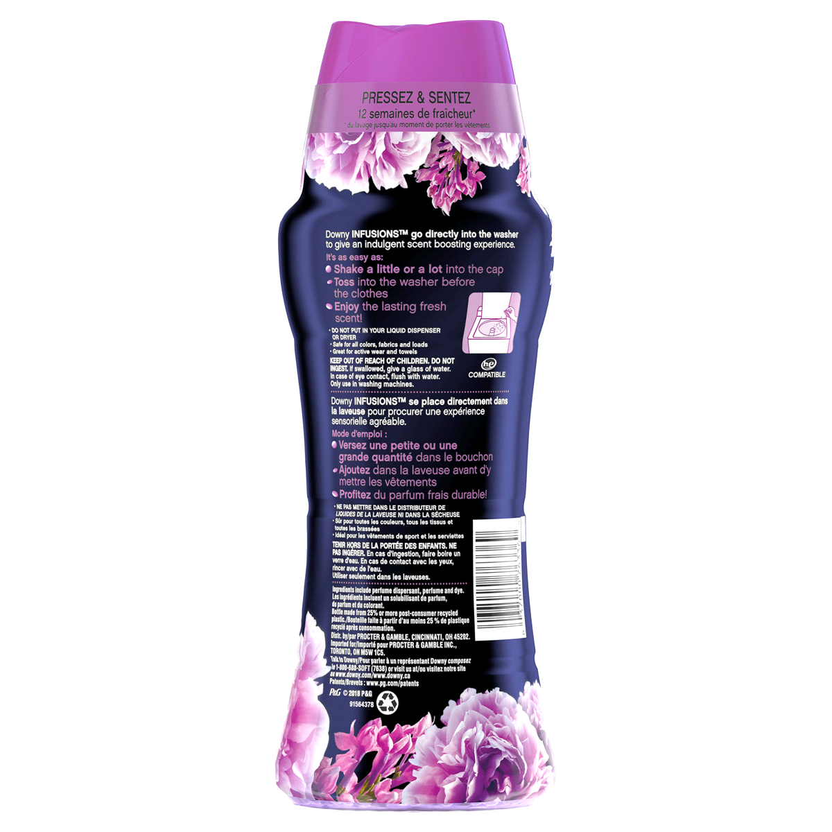 slide 4 of 5, Downy Infusions In-Wash Scent Booster Beads, Calm, Lavender and Vanilla Bean, 14.8 oz, 14.8 oz